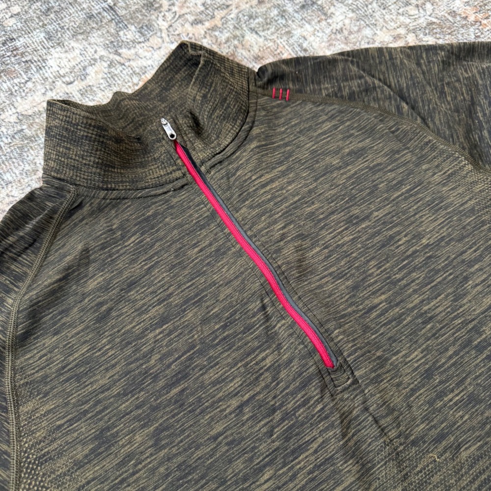 Lululemon Men's Metal Vent Tech Pullover Olive‎ Green Size M Deep Meadow - Picture 3 of 7
